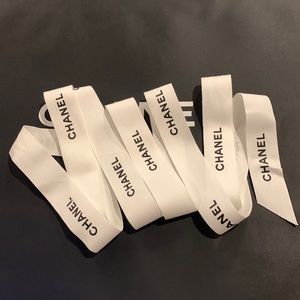 Chanel white ribbon